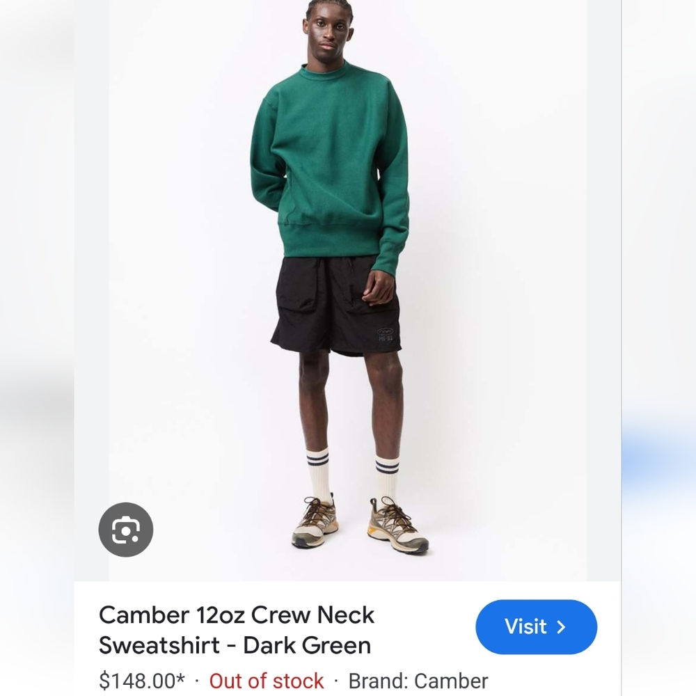 Forest Green Crew Neck Sweatshirt